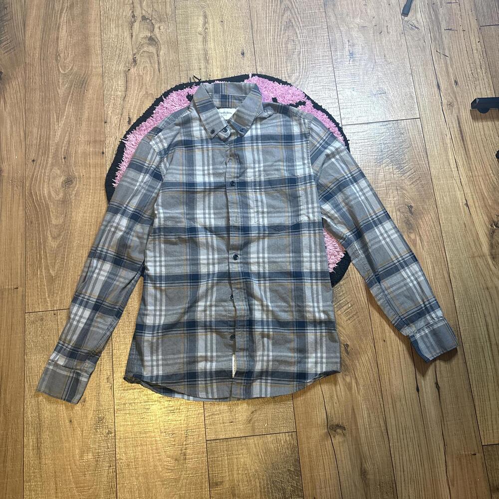 Goodfellow Men's Casual Plaid Button-Up Shirt